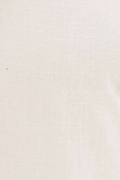 White Wide Leg Pants High Rise Cotton -You And All Fashion Store cbt1162b 34pb white 6