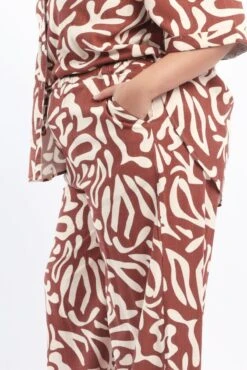 Brown Geo Wide Leg Pants -You And All Fashion Store cbt13064gx 47a geo 4