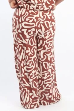 Brown Geo Wide Leg Pants -You And All Fashion Store cbt13064gx 47a geo 6
