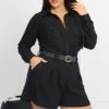 Black Longer Length Tailored Shorts