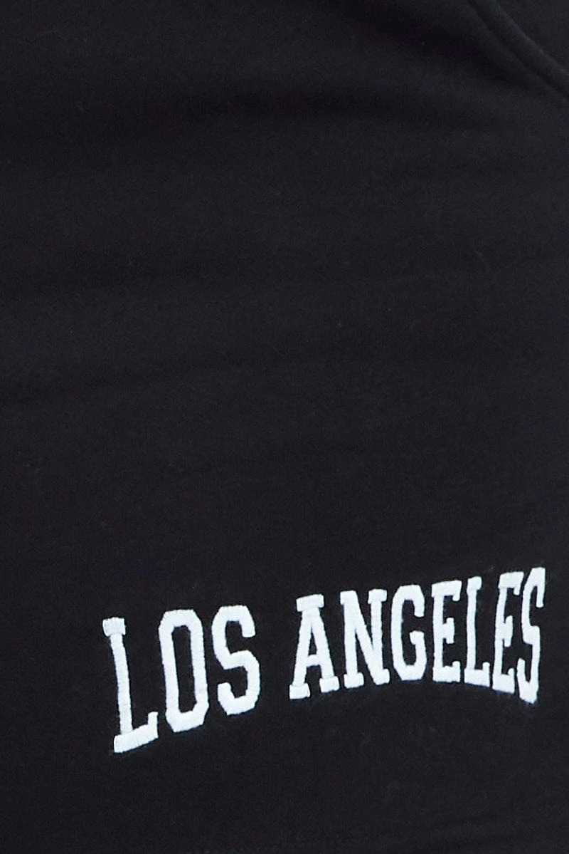 Black Track Shorts High Waist 6 Black Track Shorts High Waist - Image 6