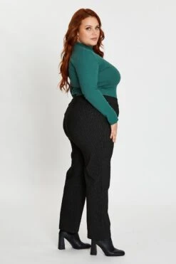 Stripe Mid Rise Work Pant -You And All Fashion Store cbt1431a 38ab stripe 4