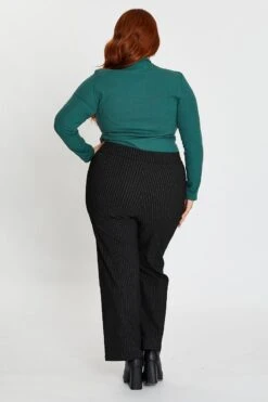 Stripe Mid Rise Work Pant -You And All Fashion Store cbt1431a 38ab stripe 5