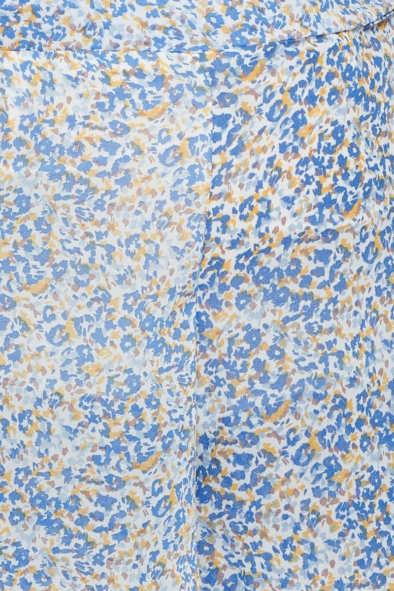 Ditsy Print Shorts High Rise Chiffon Double Layer 6 Ditsy Print Shorts High Rise Chiffon Double Layer - Image 6