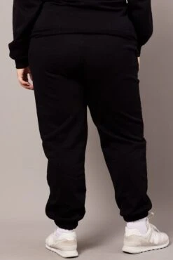 Black Track Pants High Rise -You And All Fashion Store cbt2117sx 84p black 5