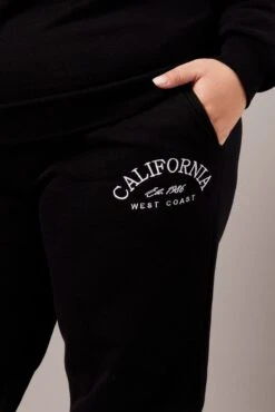 Black Track Pants High Rise -You And All Fashion Store cbt2117sx 84p black 6