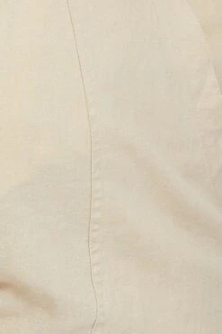 Beige Wide Leg Pants High Rise Linen Blend Crop 11 Beige Wide Leg Pants High Rise Linen Blend Crop -You And All Fashion Store cbt25219 33lb oatmeal 6 1