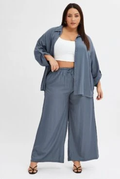 Grey Wide Leg Pants High Rise 8 Grey Wide Leg Pants High Rise -You And All Fashion Store cbt2754cx 47pb charcoal 3
