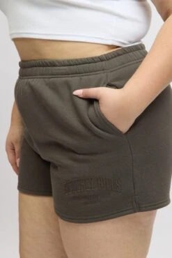 Grey Beverly Hills Embroidered Track Shorts 11 Grey Beverly Hills Embroidered Track Shorts -You And All Fashion Store cbt3051a 84a charcoal 6