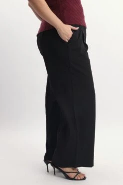 Black High Waist Tailored Wide Leg Pants -You And All Fashion Store cbt3054d 47ab black 4