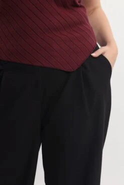 Black High Waist Tailored Wide Leg Pants -You And All Fashion Store cbt3054d 47ab black 6