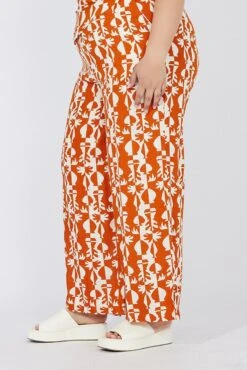 Multi Abstract Wide Leg Pants High Rise -You And All Fashion Store cbt3064cx 47pb abstract 4