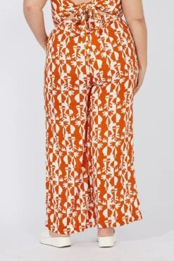 Multi Abstract Wide Leg Pants High Rise -You And All Fashion Store cbt3064cx 47pb abstract 5