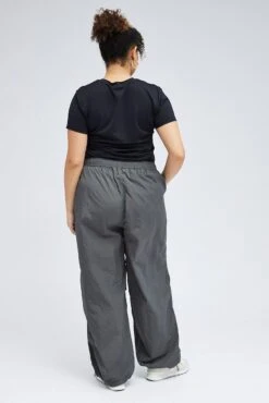 Grey Parachute Cargo Pants -You And All Fashion Store cbt3073 38p charcoal 5