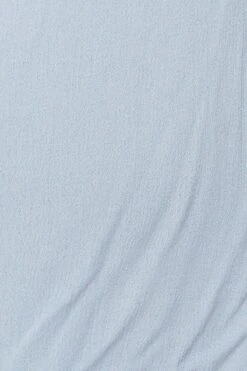 Blue Shorts High Rise Shirred Waist -You And All Fashion Store cbt31132 33a blue 6