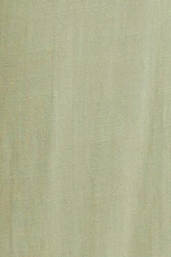 Green High Rise Linen Blend Paper Bag Wide Leg Pants -You And All Fashion Store cbt31133 33p khaki 6