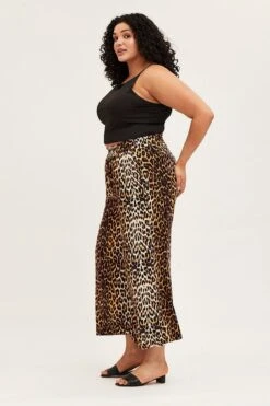 Animal Print Wide Leg Pants High Rise Full Length -You And All Fashion Store cbt31610 46ab animal prt 4
