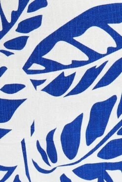 Blue Abstract Relaxed Shorts High Rise -You And All Fashion Store cbt3184ax 47pb abstract 6