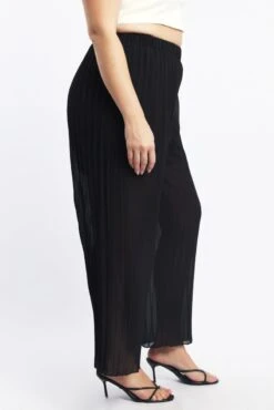 Black Pleat Wide Leg Pants 7 Black Pleat Wide Leg Pants -You And All Fashion Store cbt32121 10ab black 3