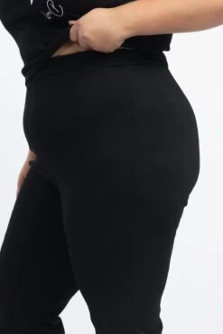 Black Flare Ponte Pants -You And All Fashion Store cbt3695 125ab black 5