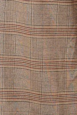 Beige Check Tapered Pants Elasticated Waist Cropped 11 Beige Check Tapered Pants Elasticated Waist Cropped -You And All Fashion Store cbt3792 10pb check 6