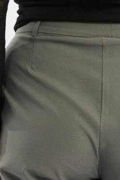 Grey Slim Leg Pants High Rise -You And All Fashion Store cbt3854 34pb grey 5