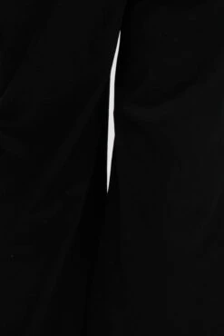 Black Cotton Blend Elastic Waist Wide Leg Cargo Pants -You And All Fashion Store cbt4005 84a black 6