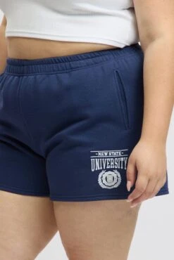 Blue University Embroidered Track Shorts 10 Blue University Embroidered Track Shorts -You And All Fashion Store cbt4100 84a navy 5