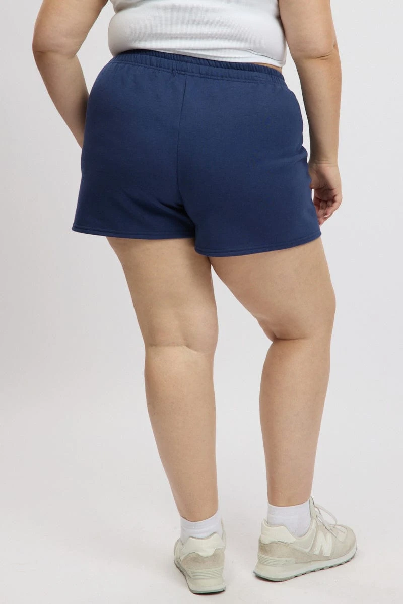 Blue University Embroidered Track Shorts 6 Blue University Embroidered Track Shorts - Image 6