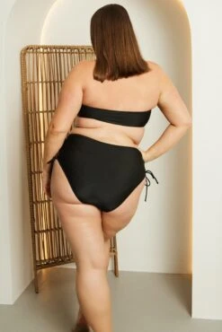 Black Lace Up Detail Bikini Set -You And All Fashion Store cbwn0090 51b black 5