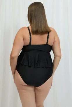 Black Ruched Detail Bikini Set -You And All Fashion Store cbwn0112 51b black 6