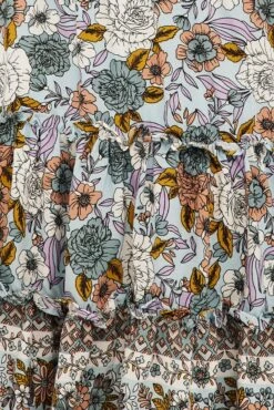 Green Boho Fit And Flare Dress Short Sleeve Button Front -You And All Fashion Store cdd0164g 33r boho 6