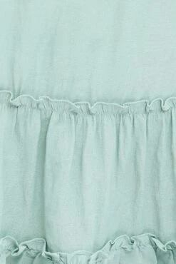 Green Fit And Flare Dress Short Sleeve V-neck -You And All Fashion Store cdd0164t 33rb sage 6