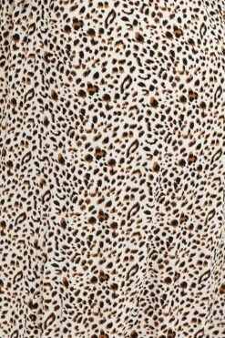 Animal Print Short Sleeve Midi Dress -You And All Fashion Store cdd1025 35r animal prt 6