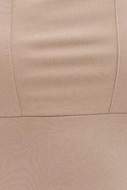 Beige Bodycon Dress Sleeveless Back Cut Out -You And All Fashion Store cdd1059 84rb beige 6