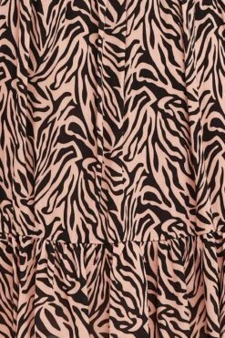 Animal Print Short Sleeve Layer Dress -You And All Fashion Store cdd1144 36ab animal prt 6