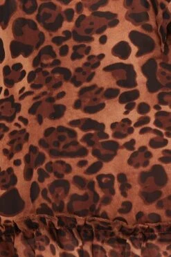 Animal Print Chiffon Short Sleeve Tie Back Dress -You And All Fashion Store cdd1183a 33ab animal print 6
