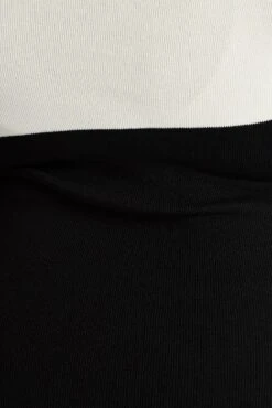 Black Colourblock Knit Midi Dress -You And All Fashion Store cdd12226a 40ab black 6