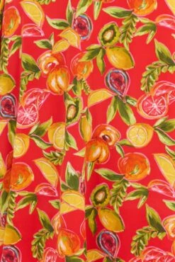 Red Abstract Maxi Dress Strapless -You And All Fashion Store cdd12429g 47rb abstract 6