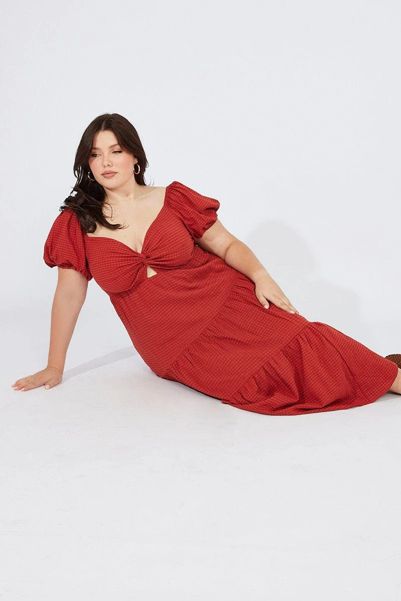 Brown Midi Dress Short Sleeve Tiered Cut Out 1 Brown Midi Dress Short Sleeve Tiered Cut Out