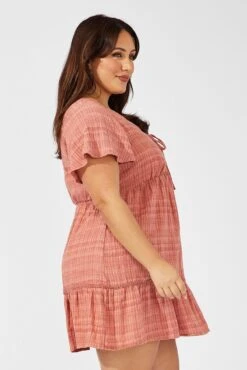 Brown Smock Dress Short Sleeve Textured 9 Brown Smock Dress Short Sleeve Textured -You And All Fashion Store cdd1402 33rb clay 4