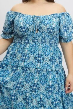 Blue Boho Maxi Dress Short Sleeve 11 Blue Boho Maxi Dress Short Sleeve -You And All Fashion Store cdd1444g 35r boho 6