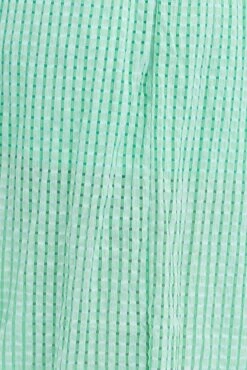 Green Midi Dress Short Puff Sleeve -You And All Fashion Store cdd1485b 36ab mint 6