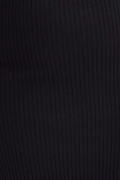 Black Knit Dress Short Sleeve Collared -You And All Fashion Store cdd1488 40r black 6