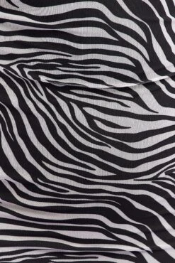 Black Animal Print Maxi Bodycon Dress Strapless Side Split Mesh -You And All Fashion Store cdd1507 34rb animal pri 6