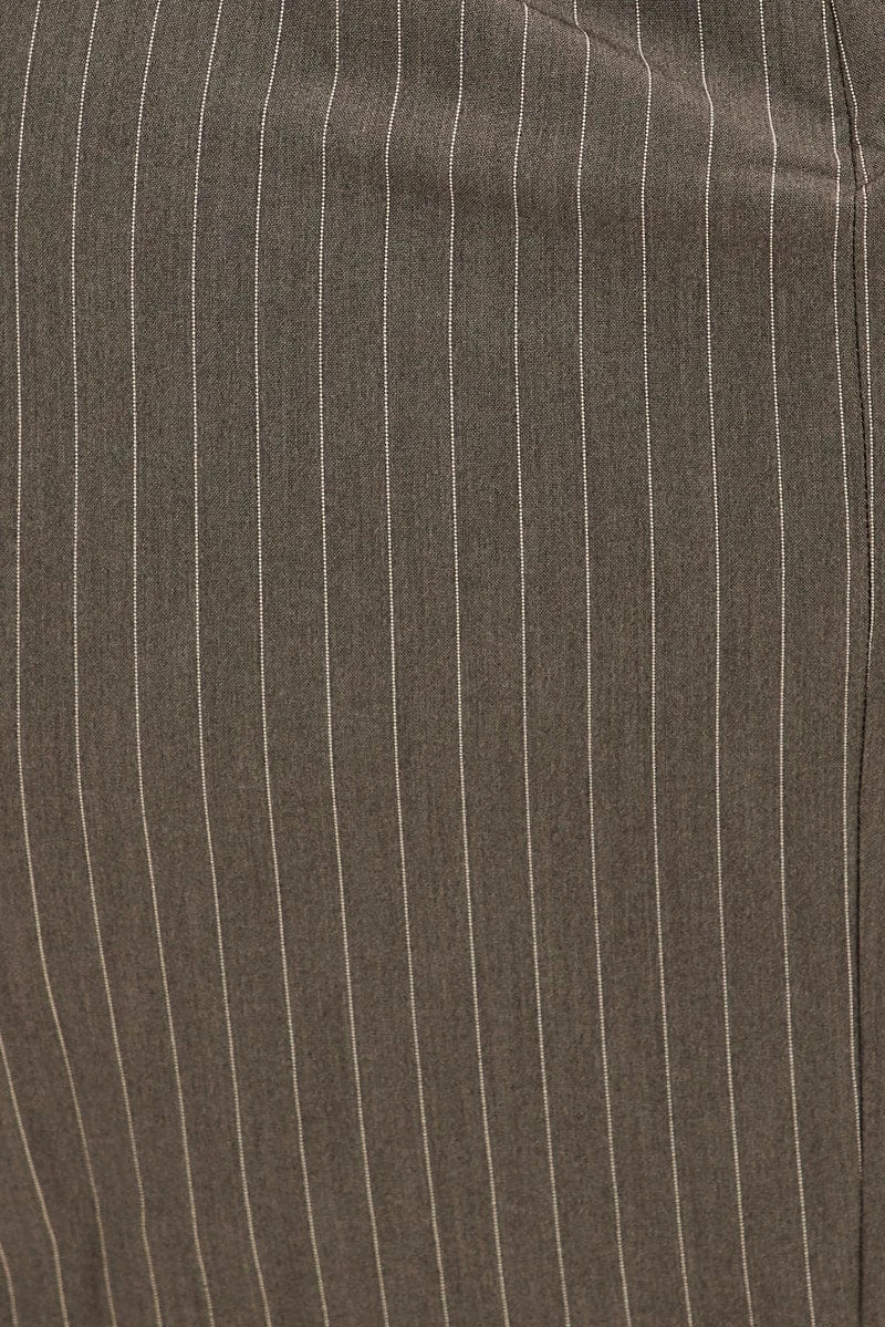 Grey Stripe Bodycon Dress Strapless 6 Grey Stripe Bodycon Dress Strapless - Image 6