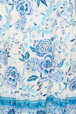 Boho Print Maxi Dress Square Neck Short Sleeve -You And All Fashion Store cdd15152a 81rb boho prt 6