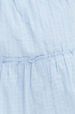 Pale Blue Skater Dress Square Neck Short Sleeve Tie -You And All Fashion Store cdd1541b 38lb pale blue 6 1