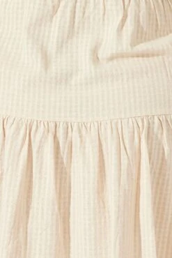 Beige Textured Cotton Wrap Frill Minidress -You And All Fashion Store cdd1634 10ab oatmeal 6