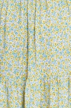 Floral Print Skater Dress Square Neck Sleeveless Tie -You And All Fashion Store cdd17768a 35lb floral prt 6